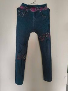 Denim Print Leggings