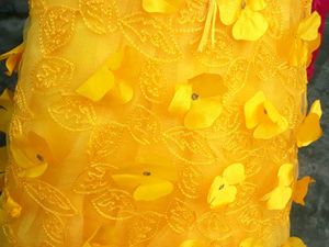 Yellow Net  Girl&#39;s Dress
