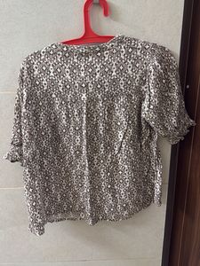dkny brown blouse