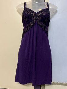 Pintrest Purple Lace Slip Dress
