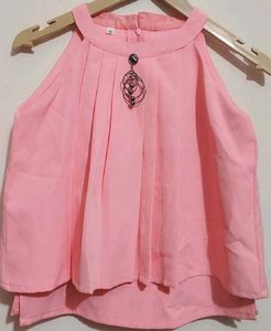 Pink 2Pcs Set For 10- 12 Year Girl, Bust- 28 to 30
