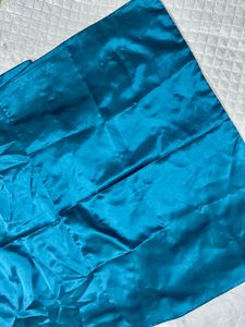 Teal Satin Fabric Pillow Covers