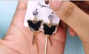 🦋🖤Butterfly Drop Earrings