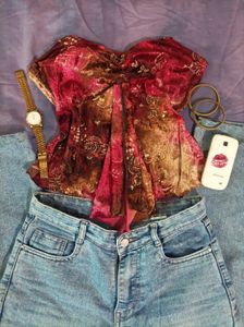 vintage velvet cami
