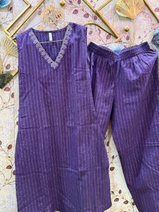 Purple Kurta Set