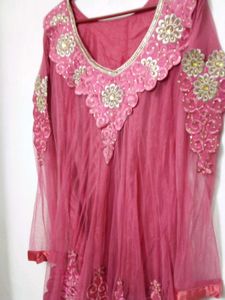 Gaajri Color Chudidaar Anarkali Set.