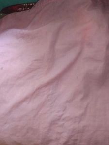 Pink Tshirt With Grey Lones On The Buttons &amp;Handsn