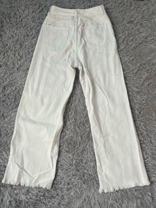 Off-White Wide Leg Jeans