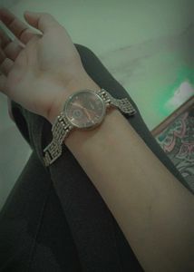 Elegant Beaded Bracelet Watch