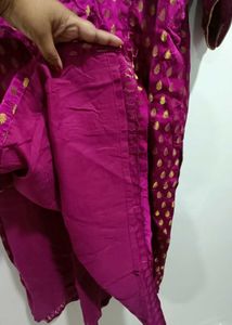 Elegant Purple &amp; Gold Kurti