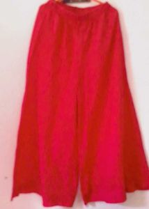 Dark Rose Kurti Set With Plazo Bilkul New