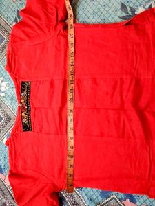 Red Embellished Top