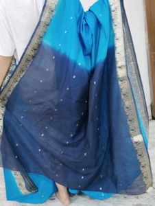 💙 Elegant Blue Saree with FREE Gift 🎁 Only ₹399