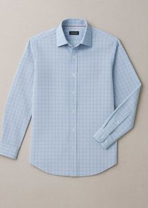 Light Blue Check Dress Shirt