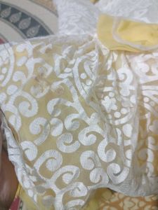 Cute Yellow &amp; White Dress