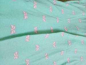 🎠Cute Pink And green Short Nightdress☘️