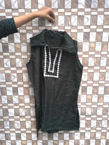 Collar Neck Short Kurti 🖤