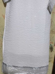 White Embroidered Beautiful Kurti