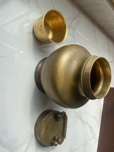 Vintage Brass Pot with Handle