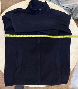 uniqlo Navy Fleece Zip-Up Jacket