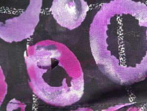 Vintage Purple Circle Print Blouse💗