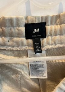 H&amp;M Beige Drawstring Sweat Shorts