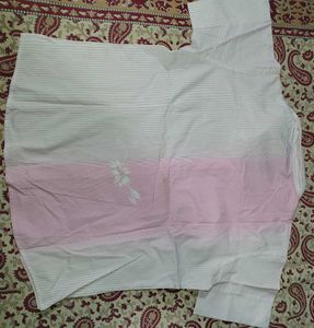 Combo SetWomen&#39;s Shirts - Blue Stripe &amp; Pink Flora