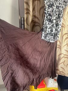 Brown Ethnic Skirt