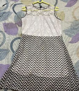 Lace Chevron Dress