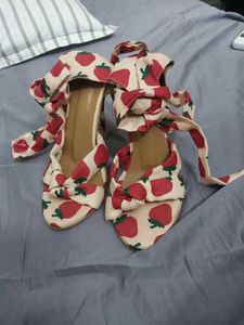 Strawberry Print Heels