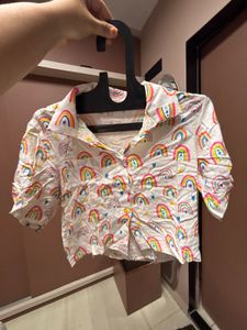 Rainbow Crop Shirt