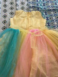 Cute Rainbow Tulle Dress