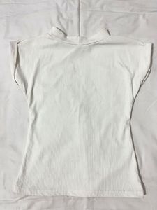 White Ribbed Duck Graphic Top