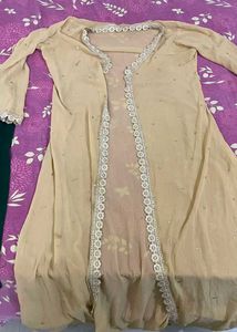 Gorgeous Golden Ethnic Outer Shrug