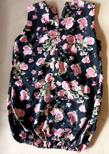 Pink Rose Pattern Top