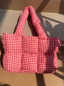 Gingham Puffer Bag🍓🌸