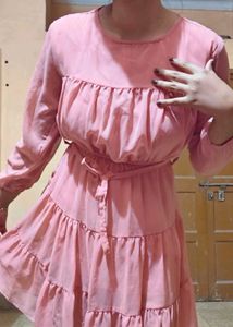 Tiered Pink Dress