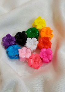 Pack Of 11 Beautiful Flower Clips (New!!)