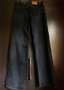 ♠️Black Straight Denim Jeans