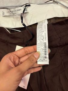 ZARA DARK BROWN FORMAL TROUSERS ***BRAND NEW****