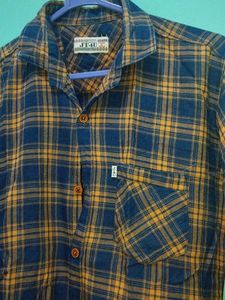Blue and Yellow Plaid Flannel