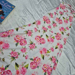 White Floral Bodycon Dress