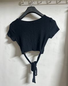 Black Tie Crop Top