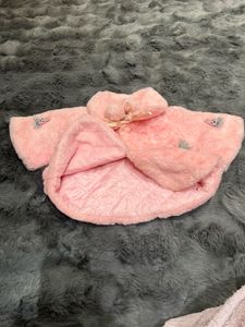 Vintage Pink Bunny Faux Fur Coat