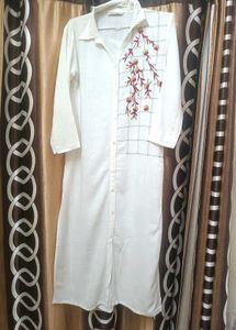 White Collared Kurta