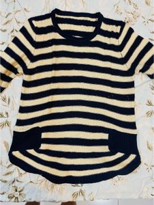 Striped Knit Sweater