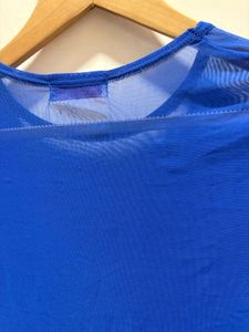 Beautiful Blue Mesh Top