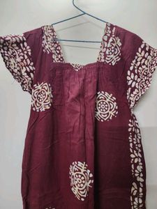 Maroon Maxi Sleepwear