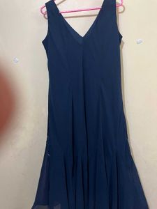 Elegant Navy Blue Dress