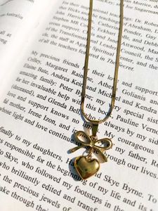 Heart Bow Anti Tarnish Pendant